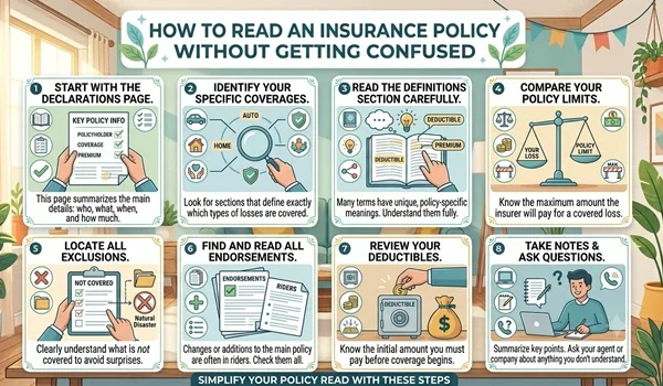 How to Read an Insurance Policy Without Getting Confused